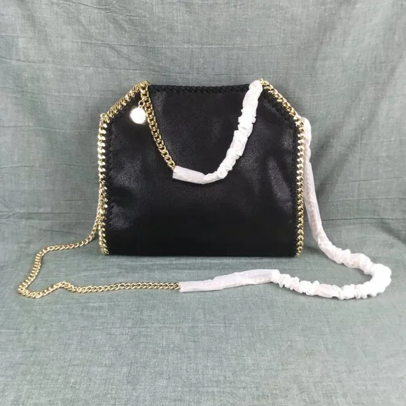 NWT Stella Mccartney Falabella Tote Bag Black - Picture 4 of 12
